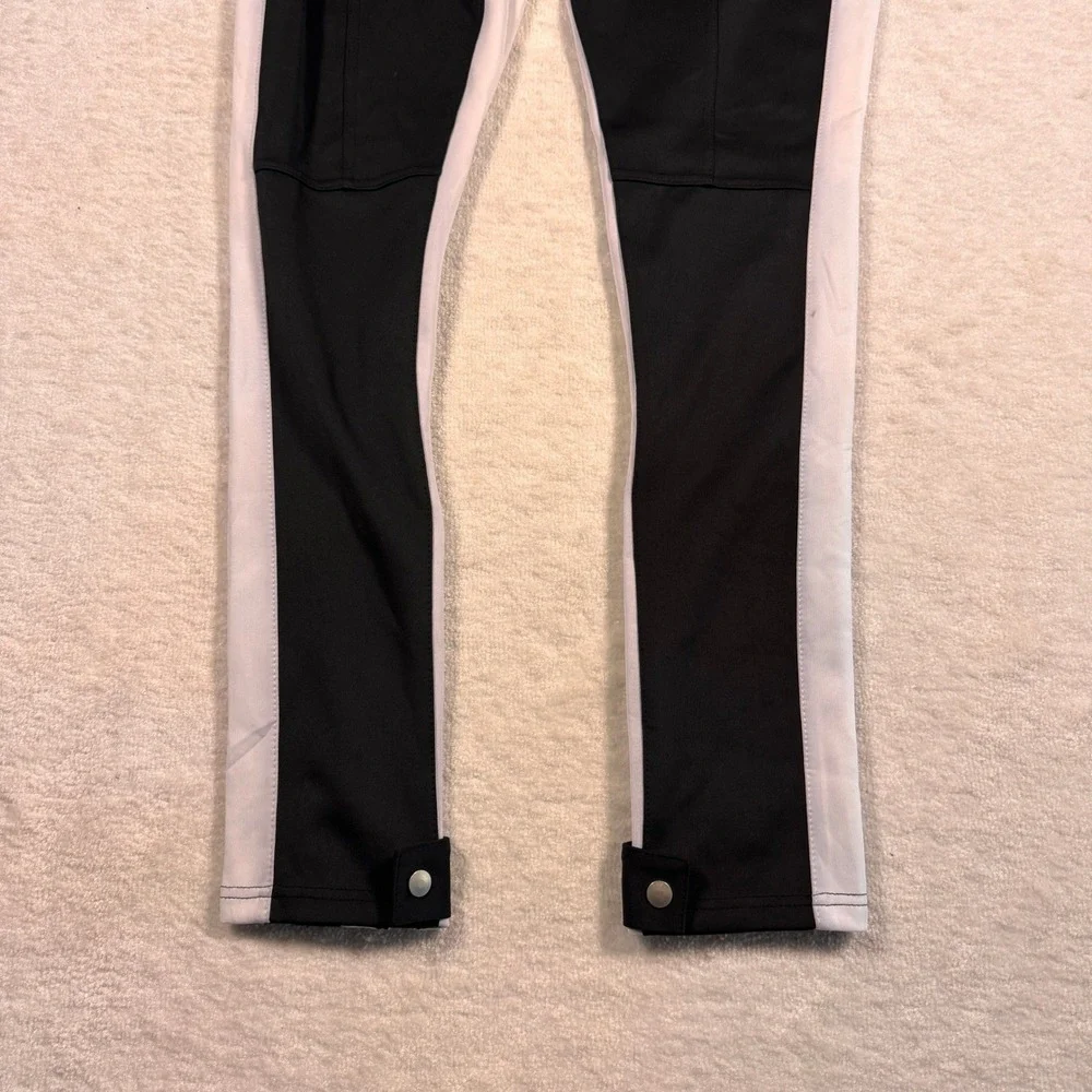 GVAPI Mens Colorblock‎ Track Pants Yellow Black White Size 28 Streetwear Joggers